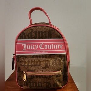 Pink & Brown Mini Juicy Couture Backpack